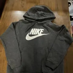 Nike フード付き裏毛起毛パーカー グレー 160cm〜170cm用