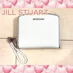 JILL STUART ジルスチュアート　ホワイト　シルバー　二つ折り　財布