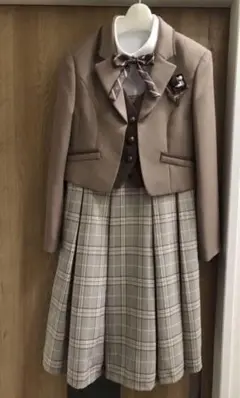 美品 CHOPIN deux アンサンブルスーツ 150 卒業式 卒服