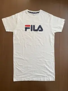 FILA ホワイト Tシャツ ワンピース Lサイズ