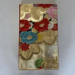 袋帯 椿文様 松文様 金糸 和装 着物