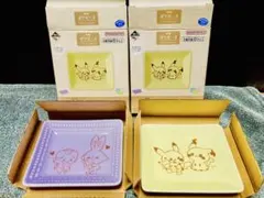 一番くじ　1番くじ　ポケモン　ポケピース　f賞 レースプレート　2つセット