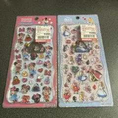 【新品正規品】 プチドロップステッカー ミニー アリスプチドロ 2点セット