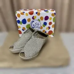 (専用)GOMU GOMU/厚底ウェッジシューズ シャンパン／ＬＬ24.5cmのサムネイル