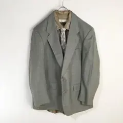 【ジャケット】ネクタイシャツ セット チェックストライプ シルクネクタイ メンズ