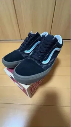 【美品】Vans Old Skool DS ブラック ブルー 26.5cm