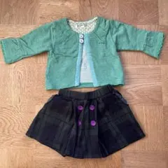 RAG MART カーディガンとスカートセット 80cm