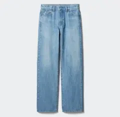UNIQLO ワイドストレートジーンズ　25