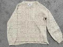 Arnold Palmer ケーブルニットセーター Mサイズ ベージュ