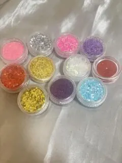 ネイルパーツ グリッター 11個セット