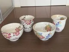 和食器 飯碗 湯呑み 4点セット 花柄 ぶどう柄のサムネイル