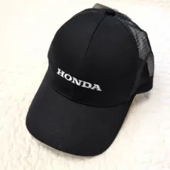 新品タグ☆HONDA ホンダ キャップ 帽子 黒ブラック 刺繍