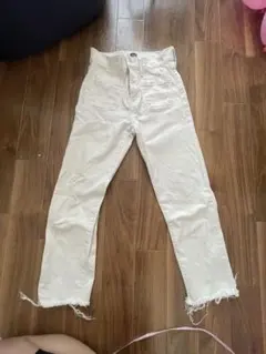 GAP ホワイト デニム パンツ 切りっぱなし