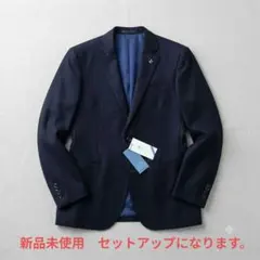 新品タグ付き　DCKMANY 　紺色　セットアップ　スーツ　洗えるのサムネイル