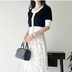 【新品タグ付】ニット ナイスクラップNICE CLAUP 半袖ニット