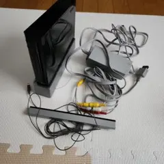 Wii 本体 ブラック 電源アダプター付き