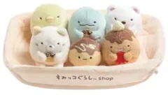 全6種コンプリート】すみっコぐらし焼きぬいぐるみ 6匹セット 和菓子旅