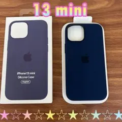 新品 純正未開封iPhone13miniシリコンケースアビスブルー