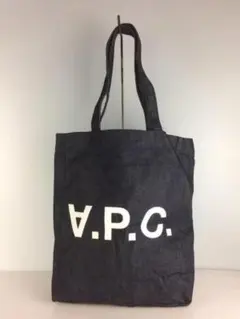 A.P.C. インディゴデニム ロゴ トートバッグ