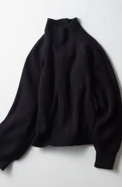 お値下げ！ダブルスタンダードクロージング　ウール混合ニット　ブラック美品⭐︎