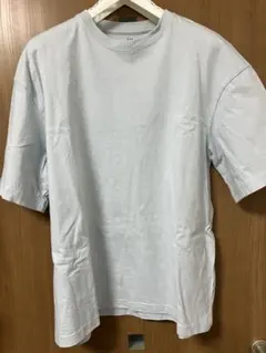 H&M ヘビーウェイト Tシャツ ライトブルー EUR L