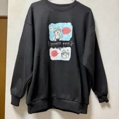 Avail 仕事猫コラボ2023 トレーナー黒 M〜Lサイズ