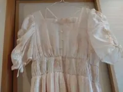 evelyn ワンピース　半袖　花柄　プリーツ