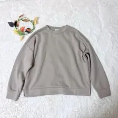 即購入OK⭐️ グラシア　クルーネック　トレーナー　ベージュ　M 送料無料