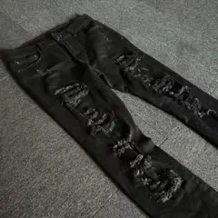 美品mnml ミニマルラインストーンストレッチスキニーデニム 32 - メルカリ