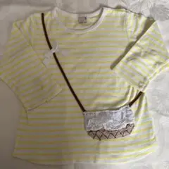 プティマイン 130 女の子　七分袖　ロンT カットソー