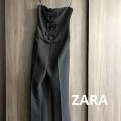 美品‼️【ZARA ザラ】ストラップレス リボン ロンパースのサムネイル