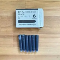 TRAVELER'S COMPANY 万年筆用　インクカートリッジ　黒　6本入りのサムネイル