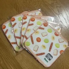 新品未開封 非売品パスコPascoタオルハンカチ5枚 日本製 綿100%