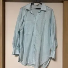 chocol raffine robe ストライプ　シャツ　グリーン