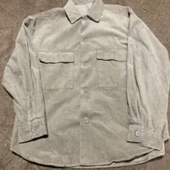 GU コーデュロイ CPO シャツジャケット Lサイズ ベージュ