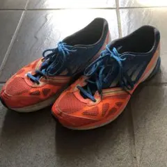 adidas ランニングシューズ　オレンジ/ブルー27.5cm