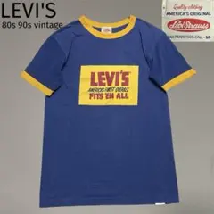 80s 90s vintageリーバイス 裾シングルステッチ ビッグロゴTシャツ