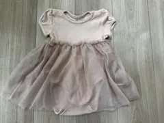 【値下げ】Ｈ&M ベビー服 チュールスカートワンピース ロンパース4-6M