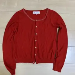 ROPÉ PICNIC レッド カーディガン 38