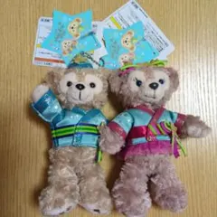 ダッフィー シェリーメイ ぬいぐるみバッチ七夕Days2017 2体セット