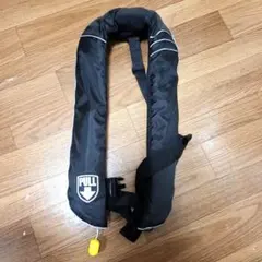 アクアテックス(AQUATEX)黒いライフジャケット 引き紐付き