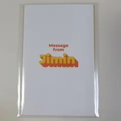 bts butter メッセージカード JIMIN ジミン