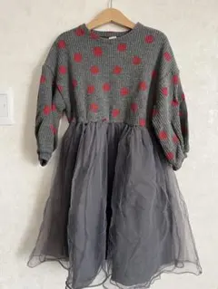 韓国子供服　ワンピース　チュールスカート　ニット　スカート　卒園式　入学式