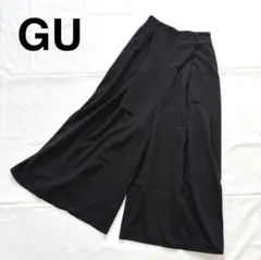 GU ジーユー　キュロットスカート　ワイドパンツ 　イージーパンツ　ブラック