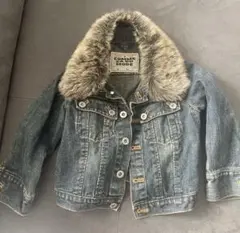 コムサイズム ファー付きデニムジャケット 95