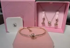 Swarovski スワロフスキー ジュエリーセット ピンク