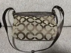 COACH ロゴプリント ショルダーバッグ