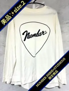 NUMBER (N)INE × STUDIOUS ロンT プルオーバーホワイトLのサムネイル