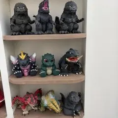 ゴジラ シリーズソフビ フィギュア まとめ売り　フィギュアのみ　モンハン2