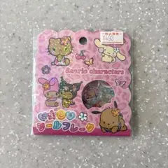 おはじきシールフレーク　日焼けキティ　サンリオ